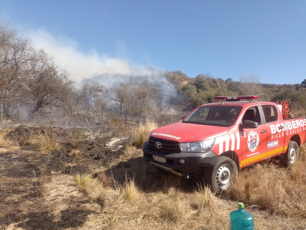Fue contenido y controlado el incendio en el Uritorco.