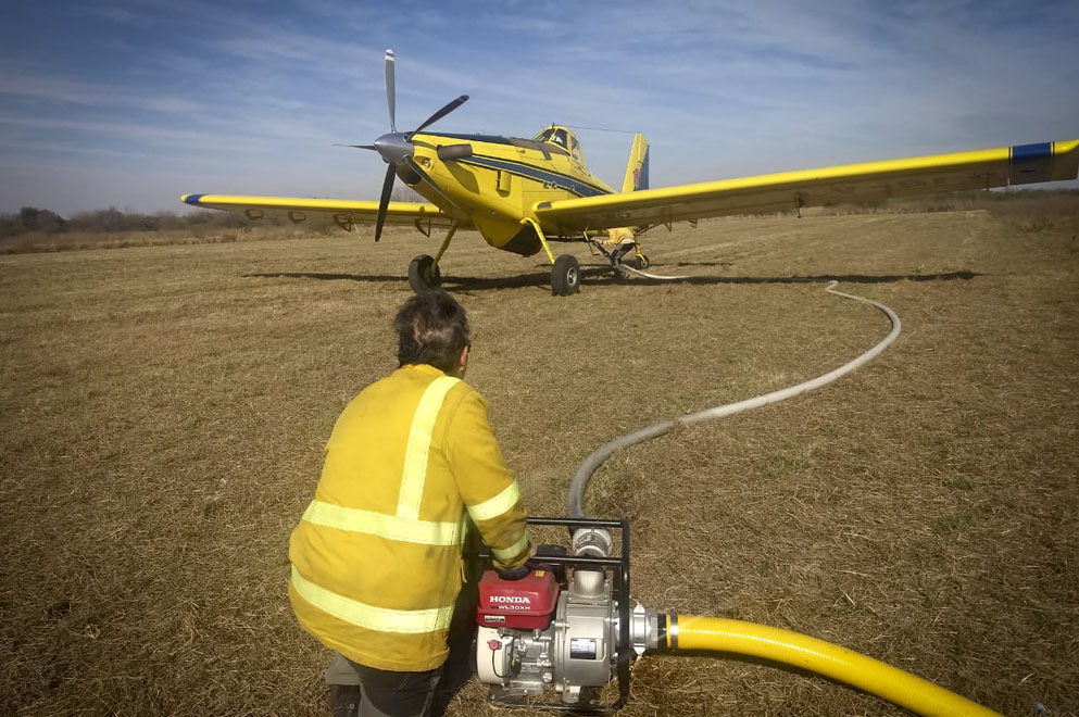 Sigue activo el incendio de La Francia