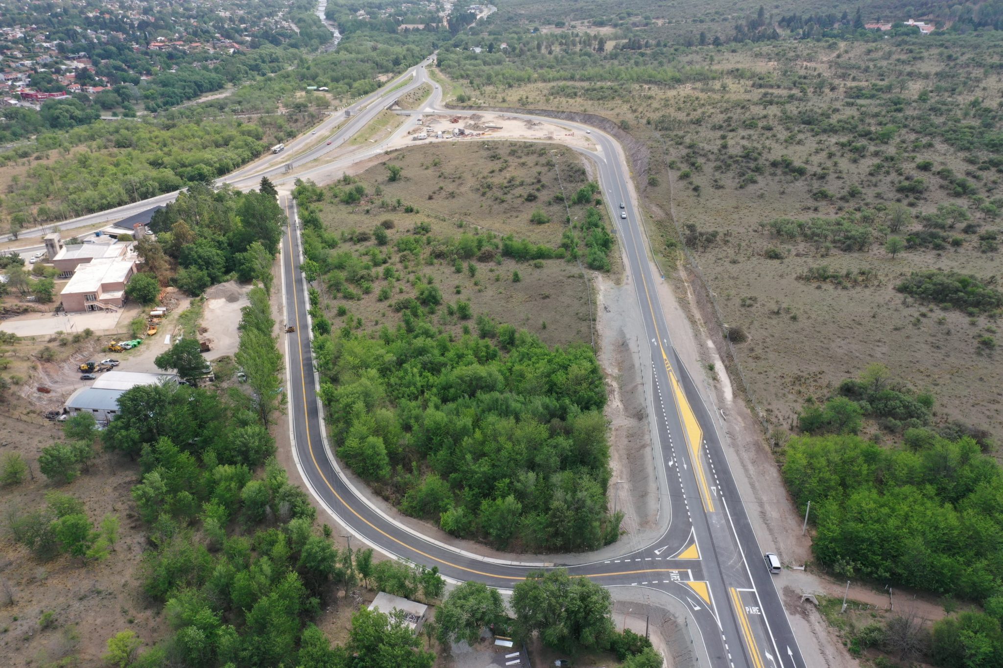 San Antonio de Arredondo: habilitaron la pavimentación del acceso a la sede del municipio