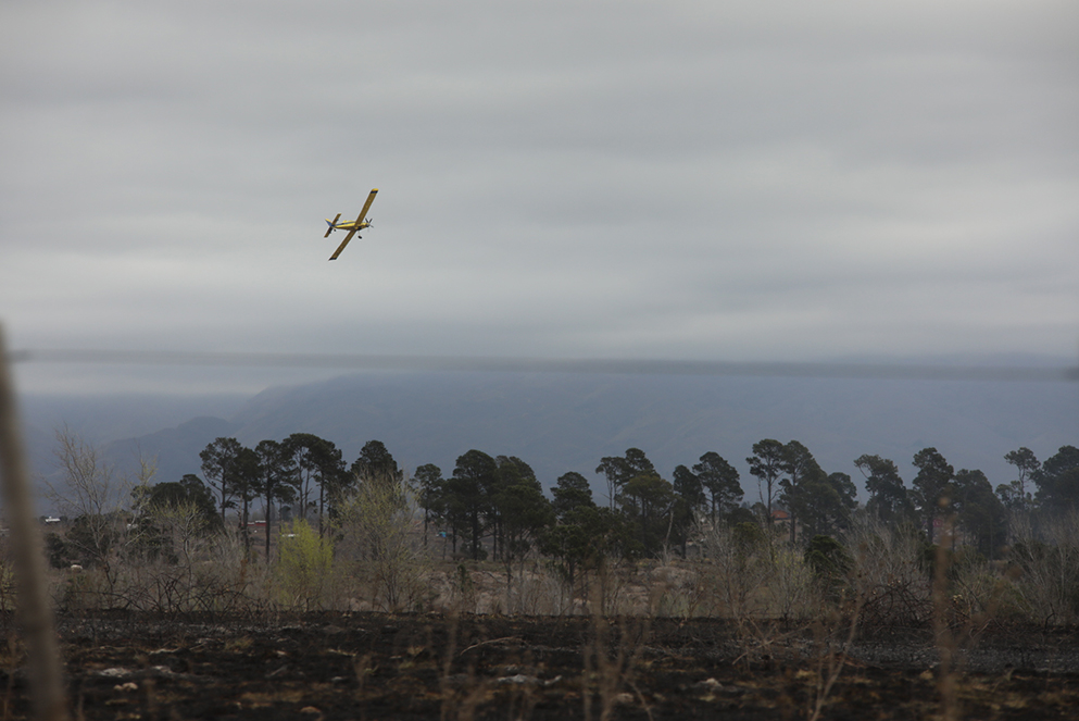 Están contenidos los incendios de Santa María de Punilla, Los Reartes y Colonia Caroya