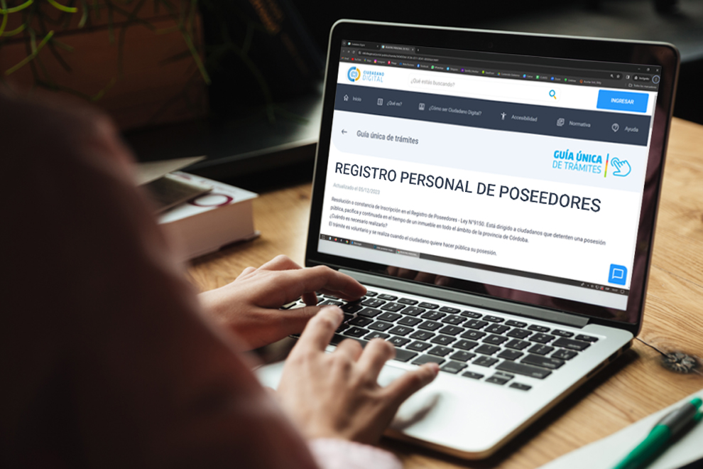 El trámite de inscripción de la posesión de un inmueble es exclusivamente virtual
