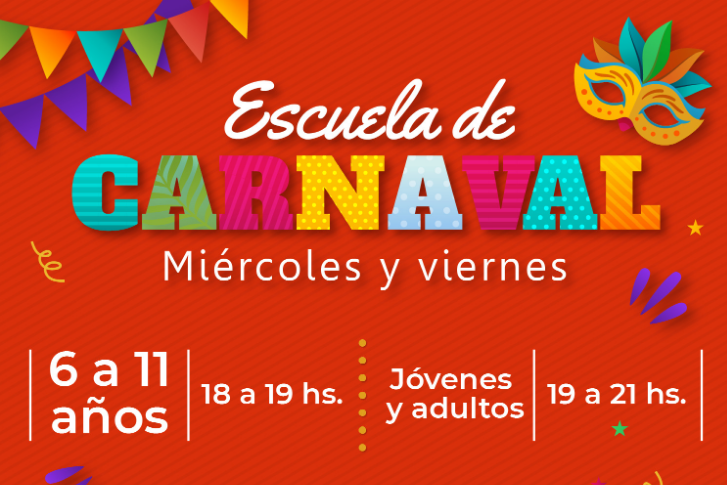 ¡Se viene la escuela de carnaval de Colonia Caroya!