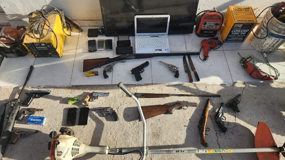 Operativo Interfuerzas en Río Cuarto: 7 detenidos y el secuestro de 17 armas de fuego y 50 vehículos