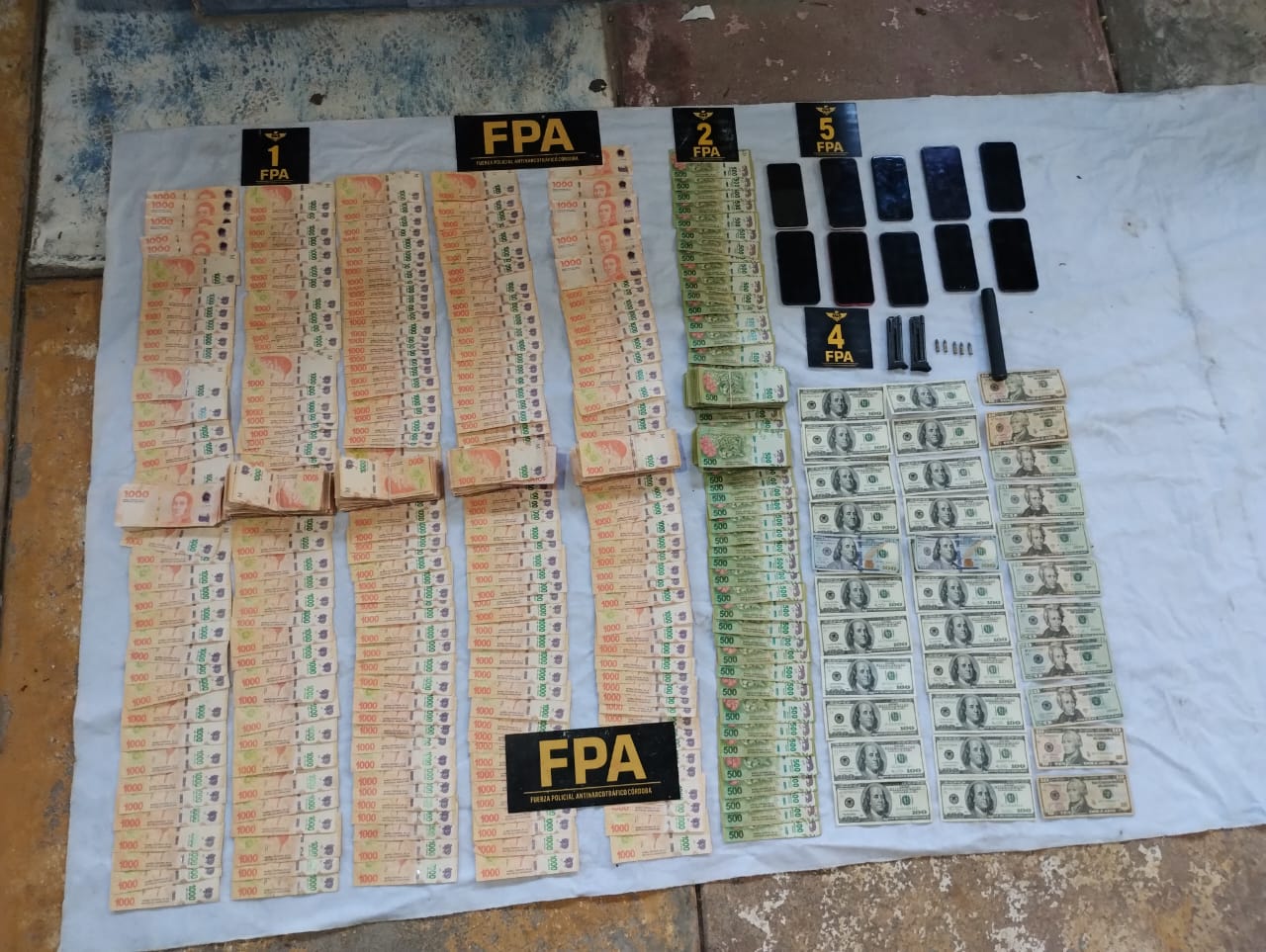 FPA REALIZA 29 ALLANAMIENTOS EN CÓRDOBA Y EN EL DEPARTAMENTO COLÓN. UNA ORGANIZACIÓN NARCODELICTIVA DESARTICULADA