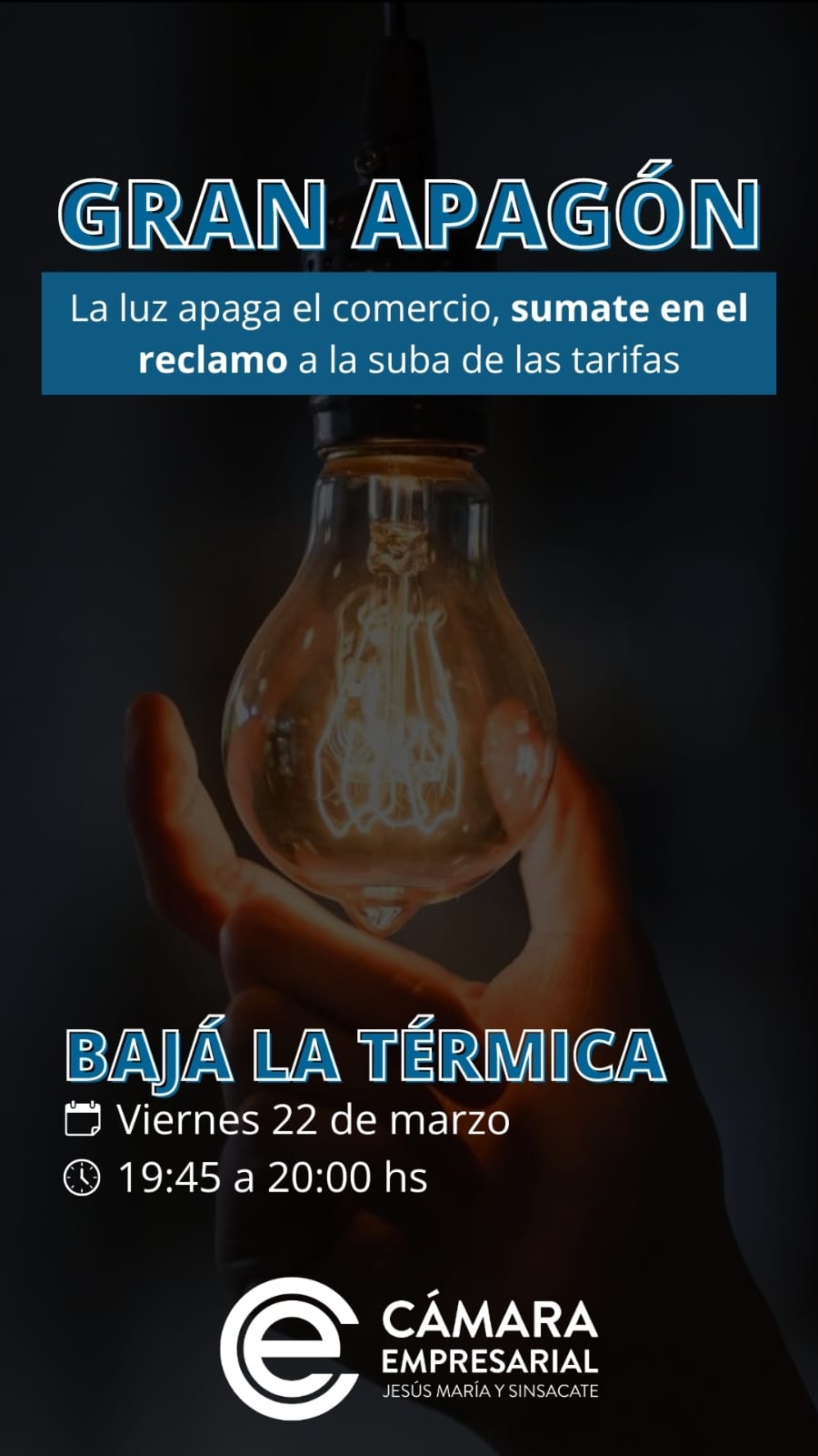 En Córdoba, la luz apaga el comercio!!
