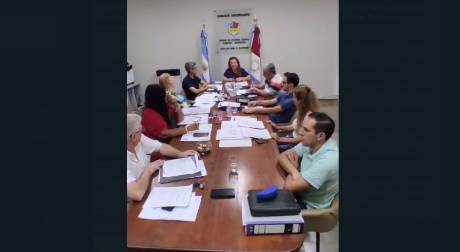 EL CONCEJO DE CAROYA APROBÓ EL PLAN DETALLE PARA POLÍGONOS