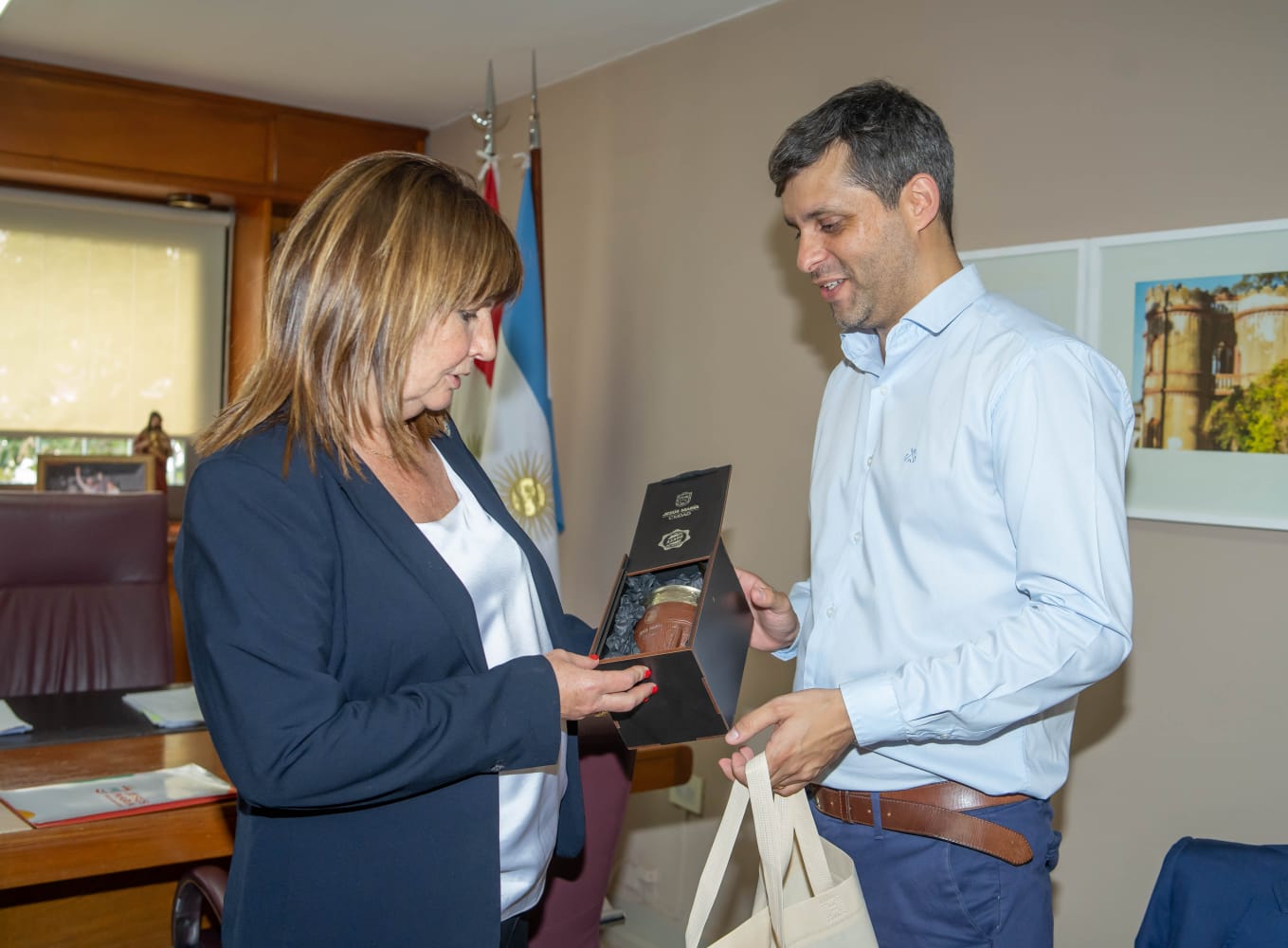 Federico Zárate recibió a la Ministra de Seguridad de la Nación en Jesús María