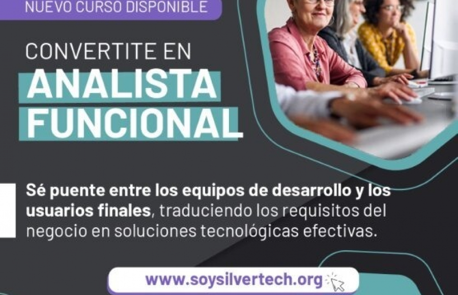 Jesús María: La Muni acerca una capacitación en Analista Funcional para mayores de 50 años