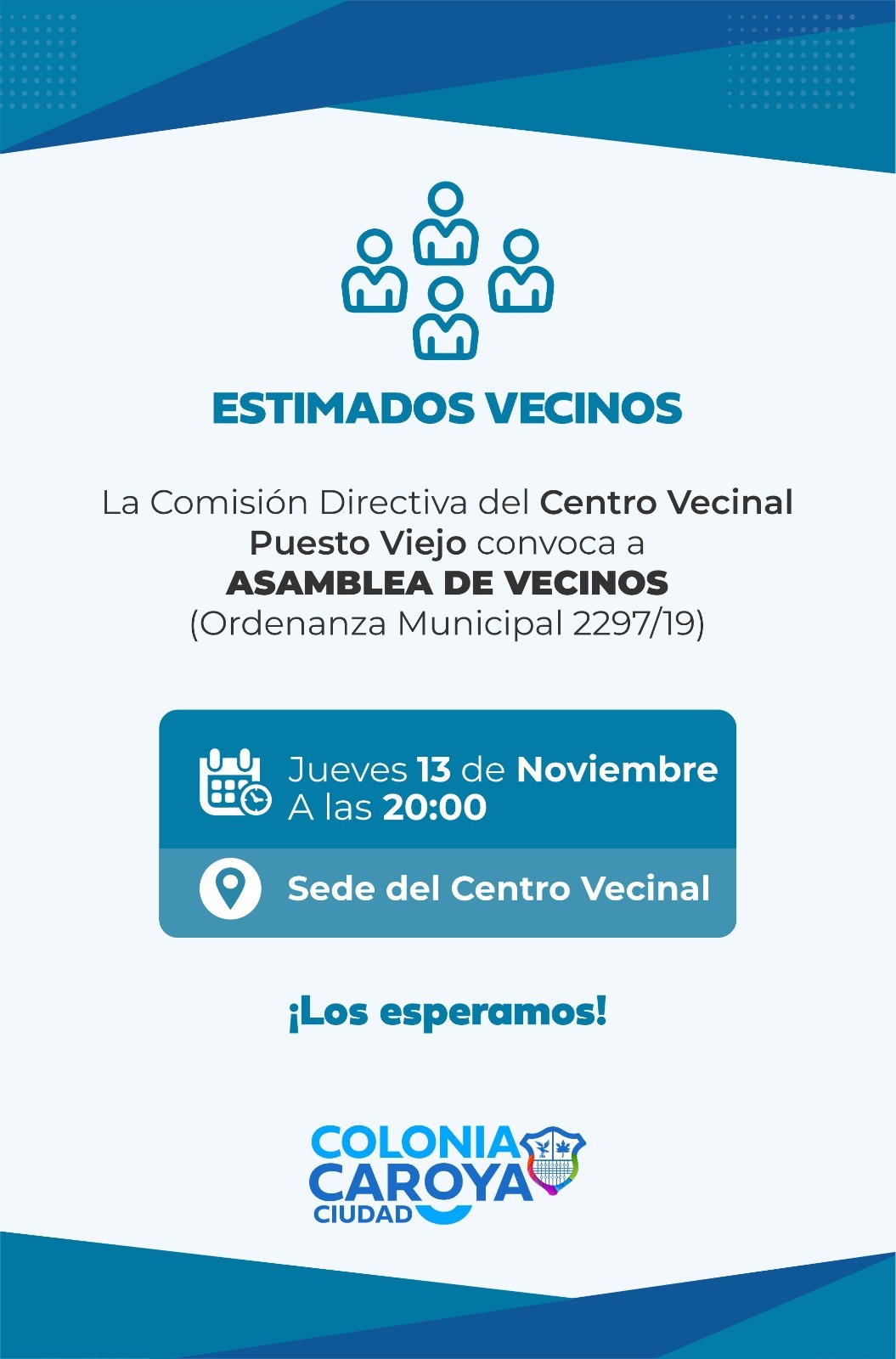 Asamblea en barrio Puesto Viejo de Colonia Caroya