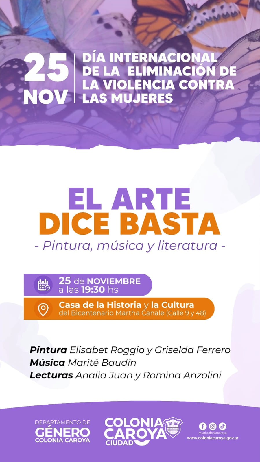 El arte dice basta