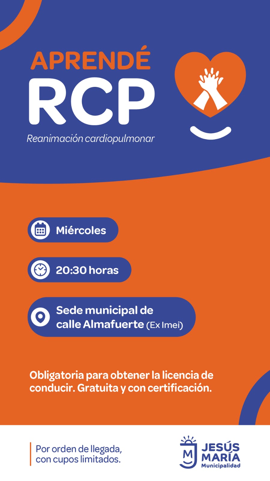 Información importante sobre las capacitaciones en RCP