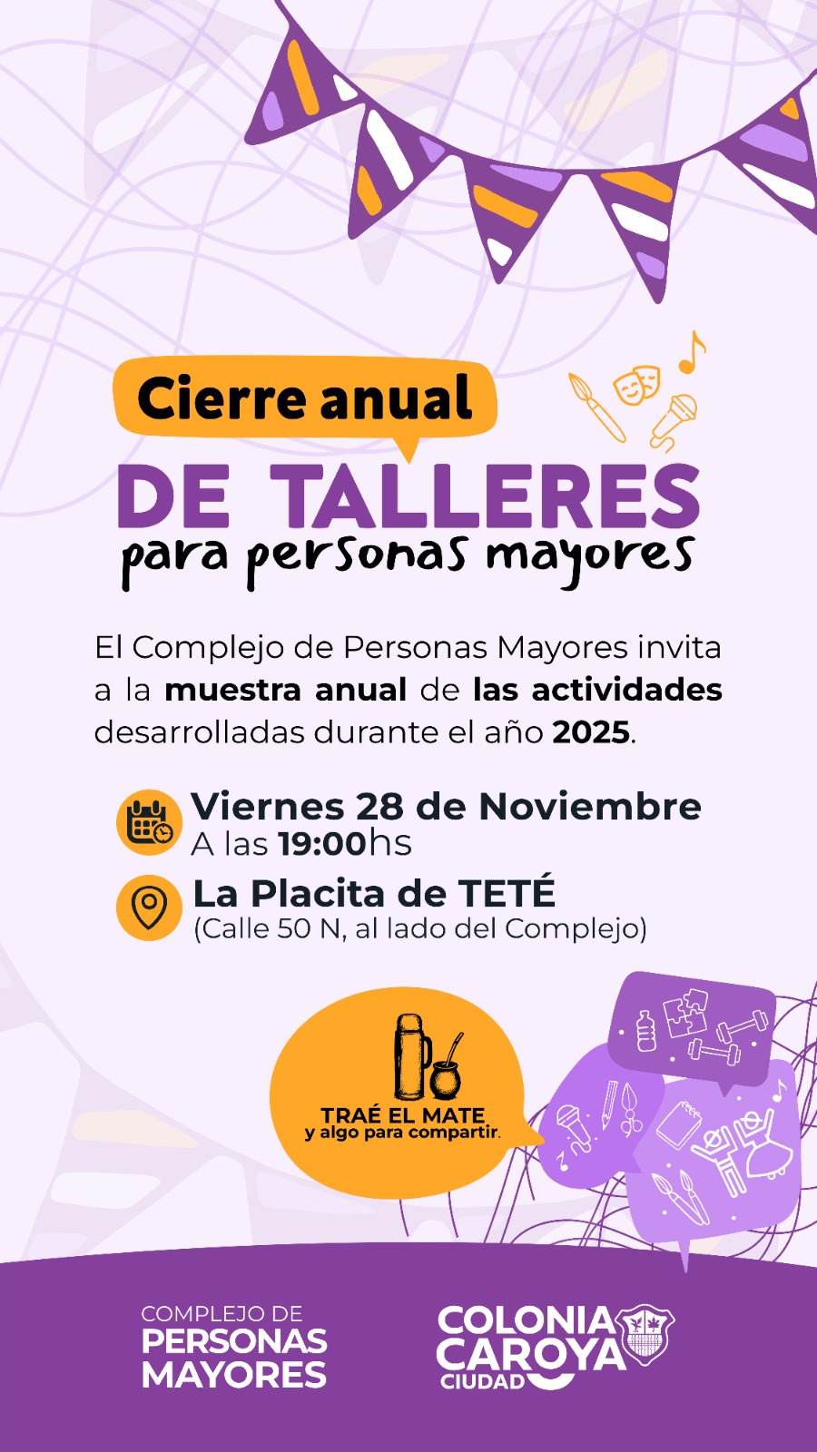 Cierre de los talleres de Personas Mayores