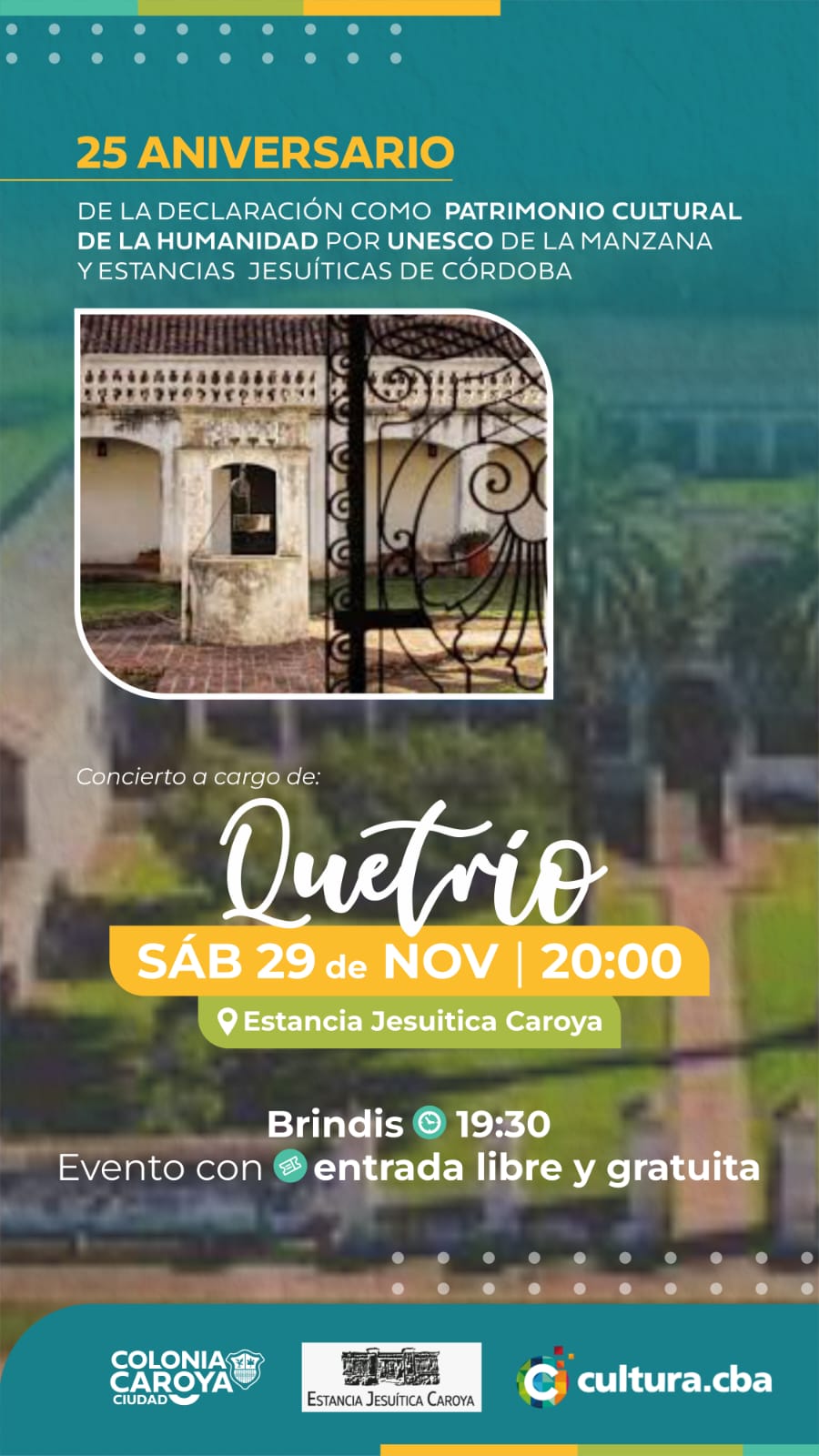 La Estancia Jesuita de Caroya celebra 25 Años de Patrimonio
