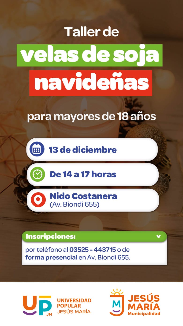 La Municipalidad lanza una agenda de talleres creativos para vivir la Navidad