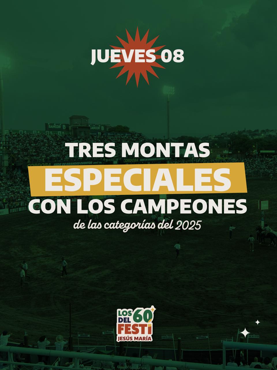 Tres montas especiales abrirán la noche del jueves en el Festival de Doma y Folklore