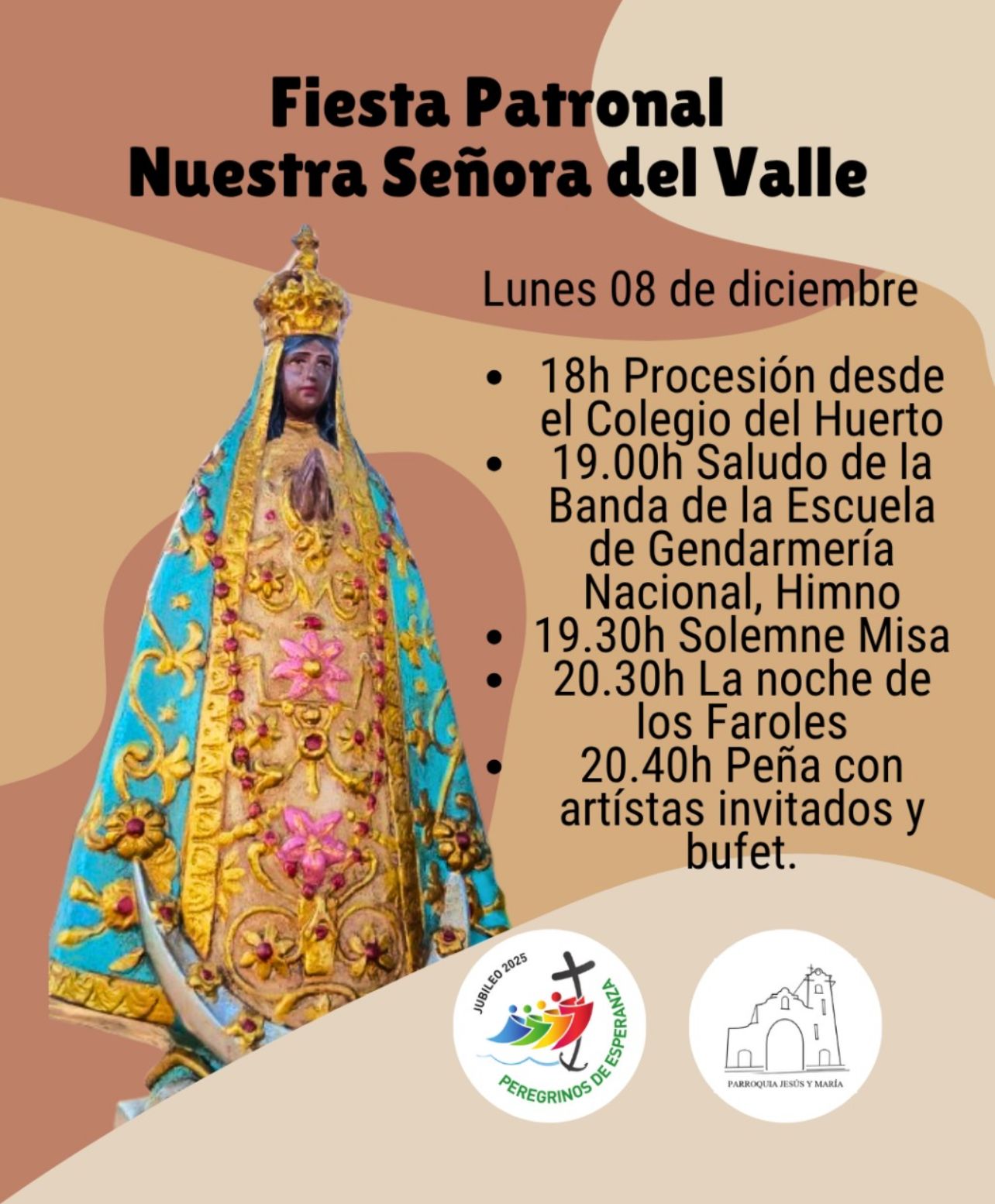 Jesús María prepara una gran celebración para el Día de la Virgen María.