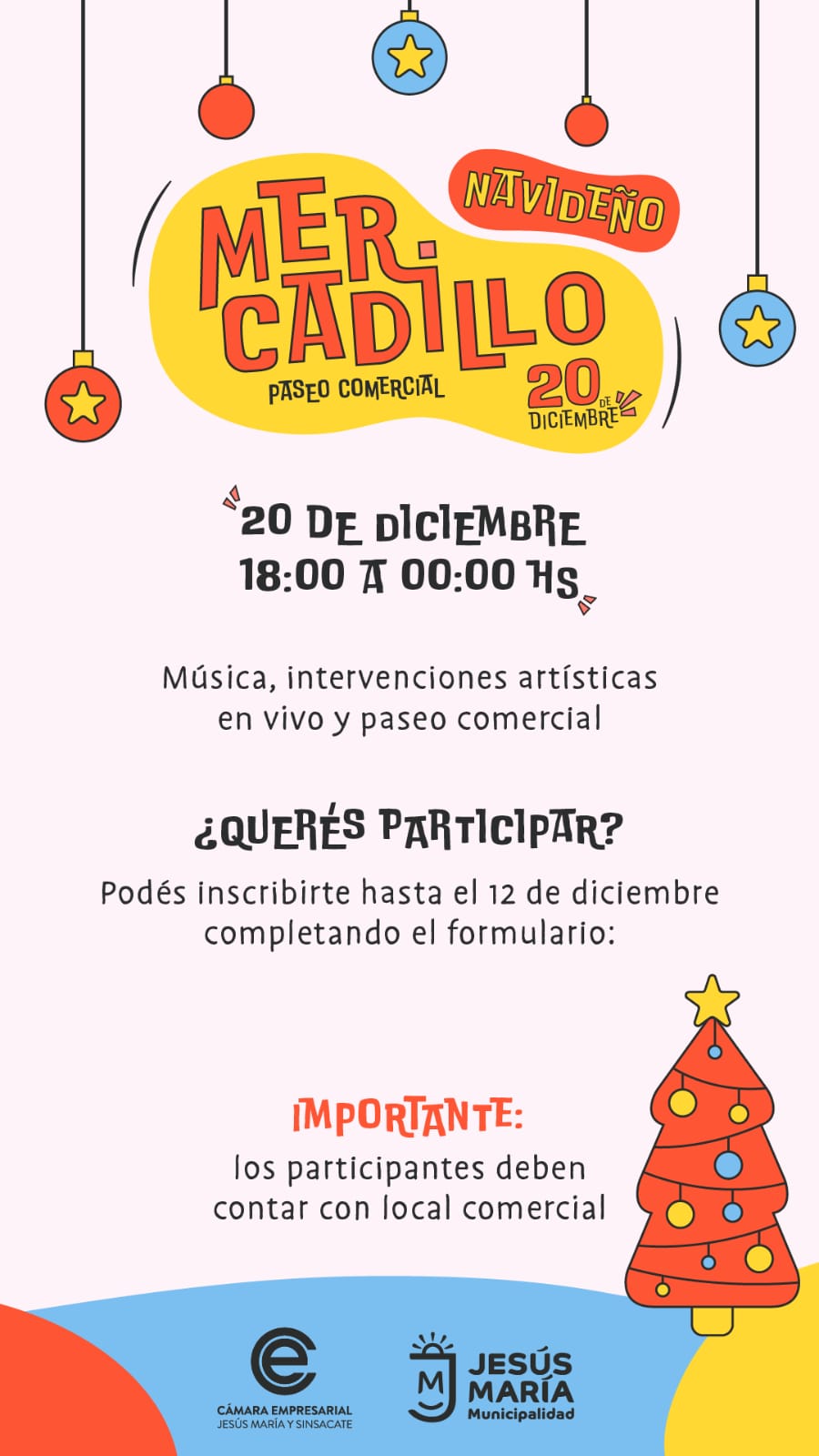 Jesús María se prepara para su tercer mercadillo a cielo abierto: “El Mercadillo Navideño”