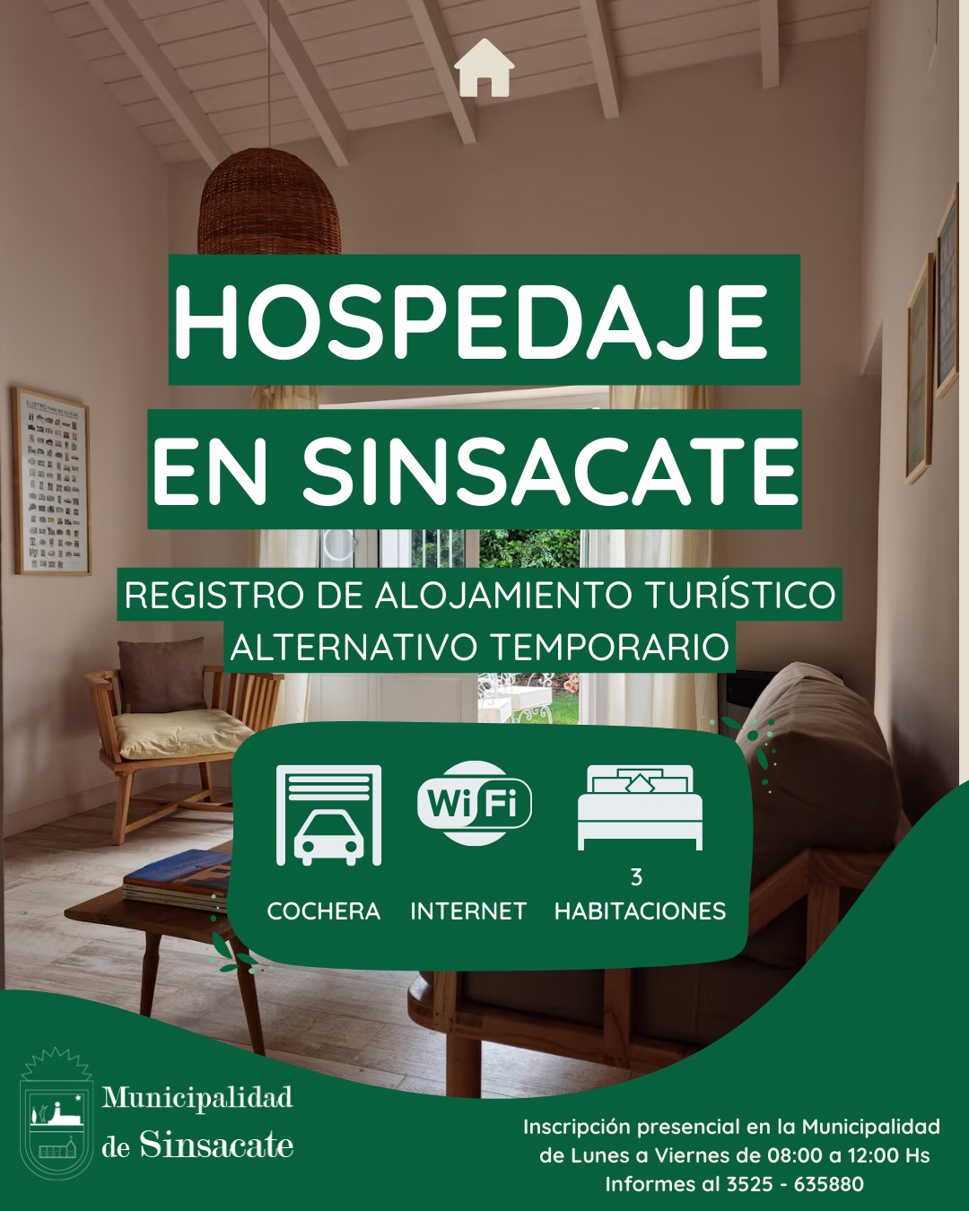 Sinsacate abre el Registro de Alojamientos Alternativos Temporarios