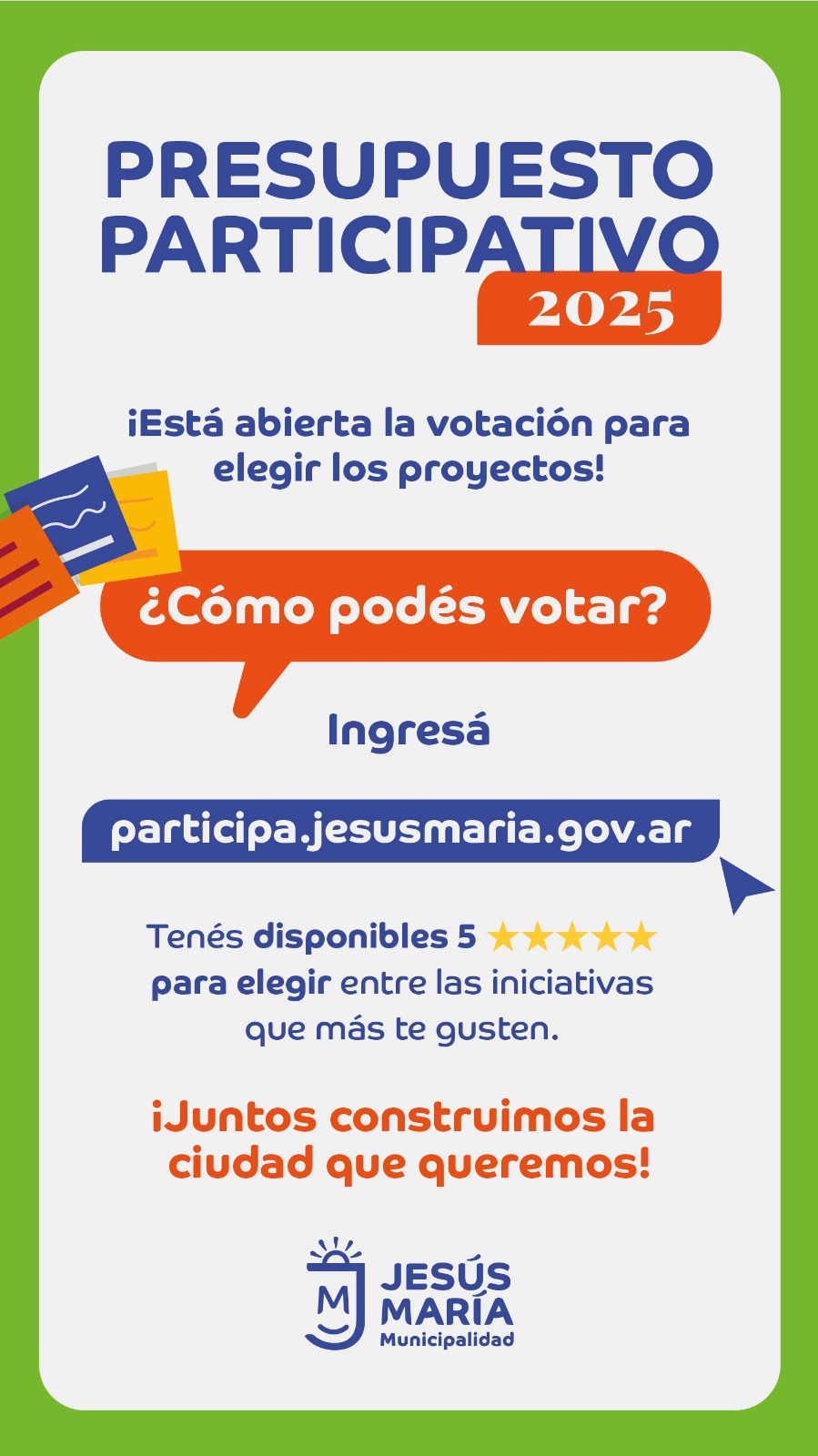 Jesús María: arranca la votación del Presupuesto Participativo 2025