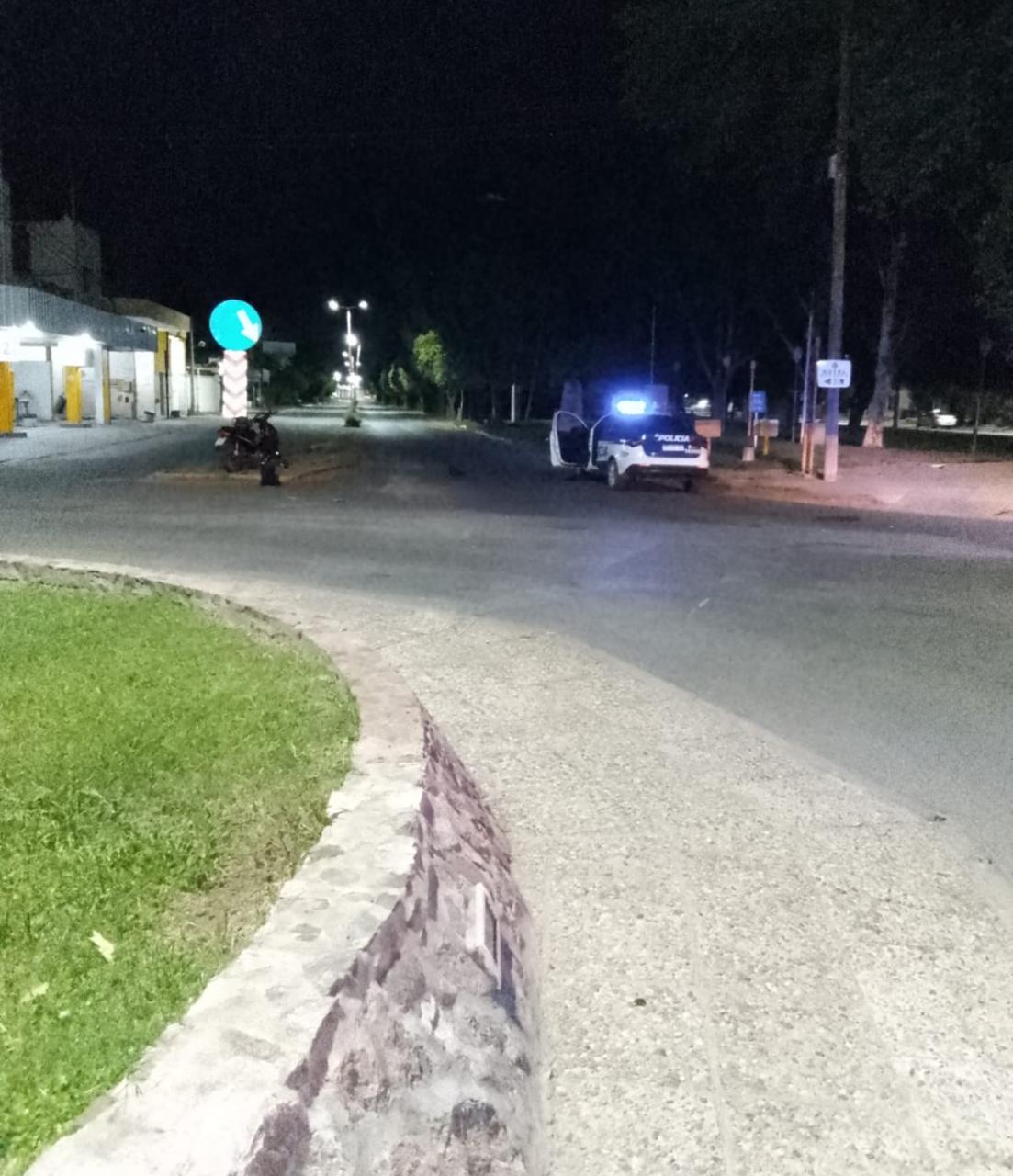 Jesús María: Perdió el control y se cayó de la moto.