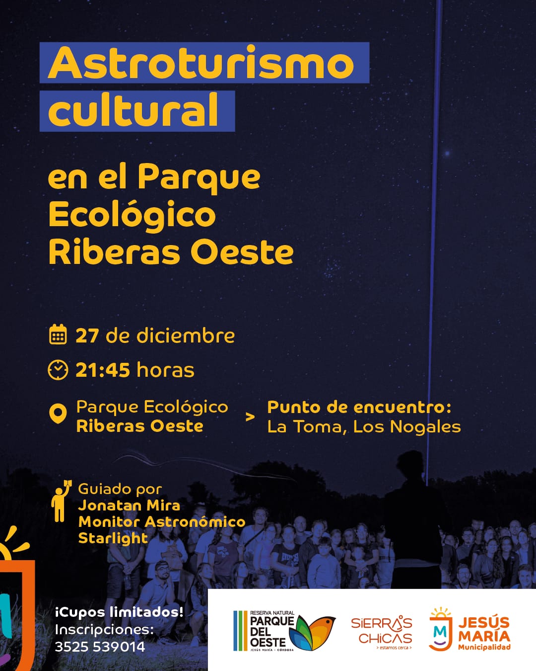 Astroturismo cultural en Riberas Oeste: una experiencia para descubrir el cielo nocturno con motivo de la Navidad y el Año Nuevo