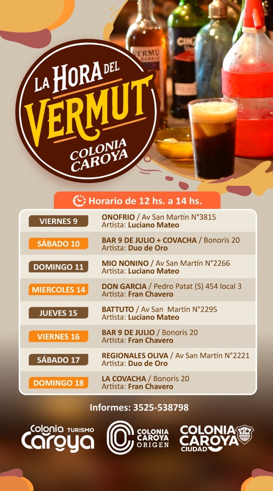 Colonia Caroya y su oferta durante el Festival