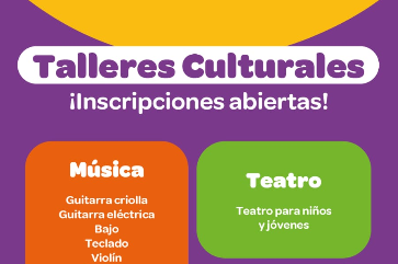 Jesús María: inscripciones abiertas para los Talleres Culturales 2026