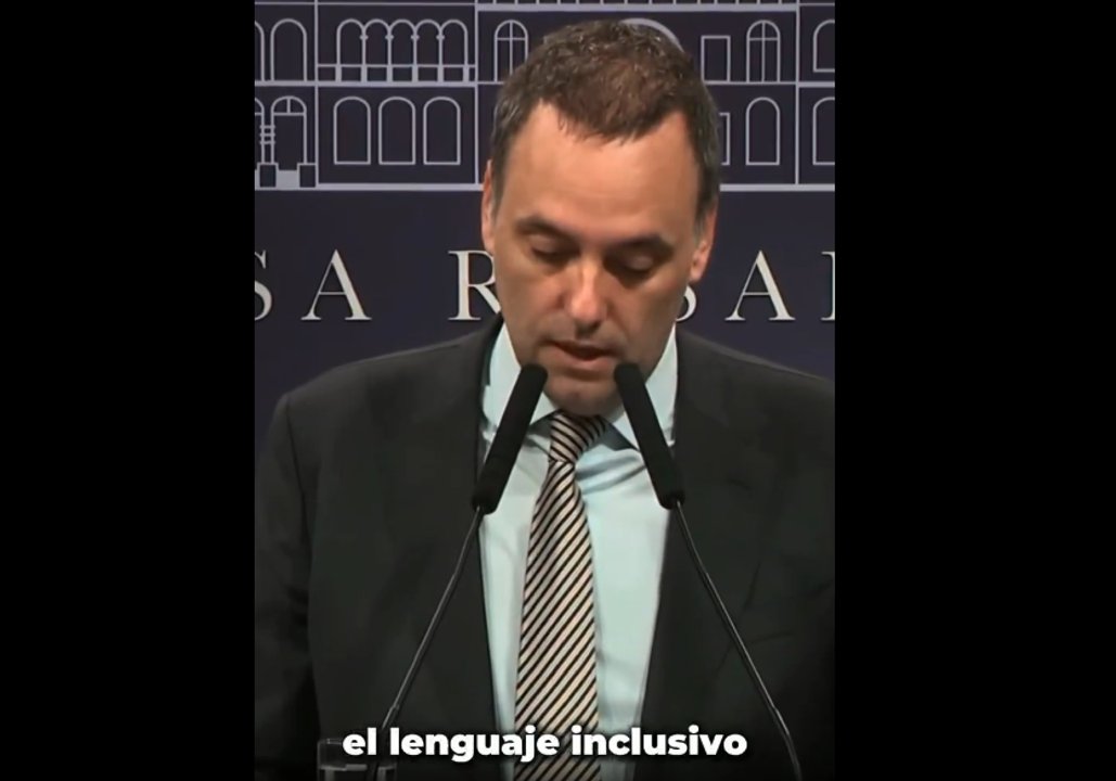 Adorni celebró los dos años de la exclusión del lenguaje inclusivo en la Administración pública