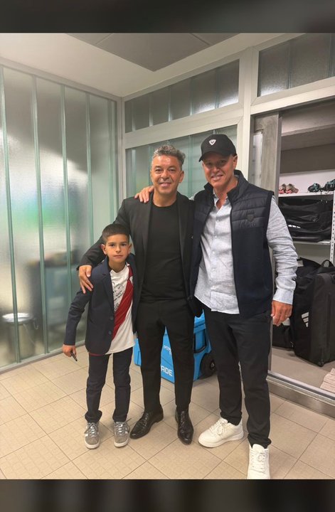El cálido saludo de Jorge Brito a Marcelo Gallardo