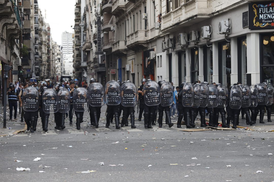 Protestas en el centro porteño: qué calles están cortadas por los manifestantes