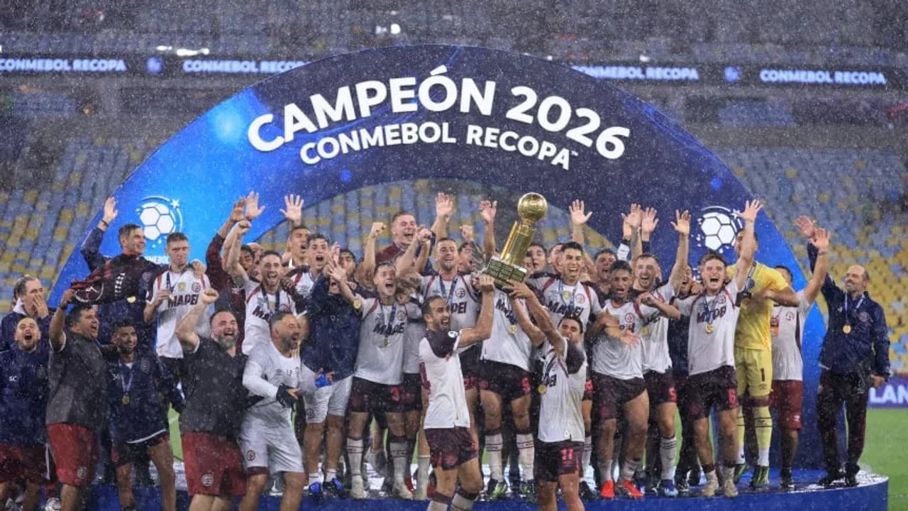 Locura en redes por el relato de Closs del épico gol de Dylan Aquino con el que Lanús le ganó a Flamengo la Recopa