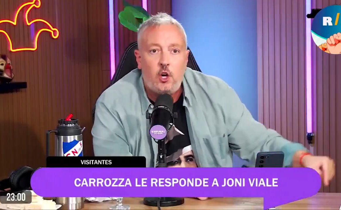 Carpetazo al aire: Carrozza le respondió durísimo a Jonatan Viale y lo expuso en su programa