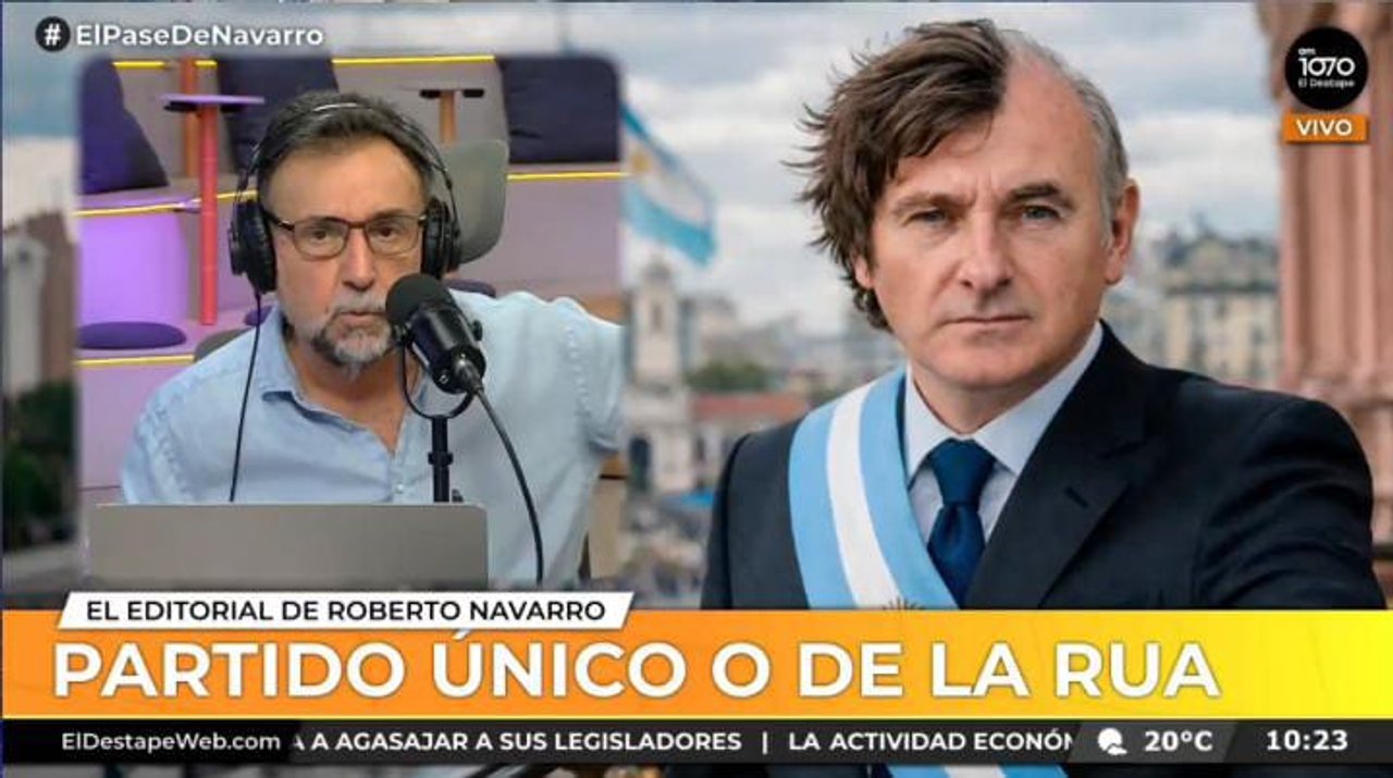 Navarro comparó a Milei con De la Rúa y estalló: “¿Con qué mierda piensan que la gente va a pagar todo eso?”