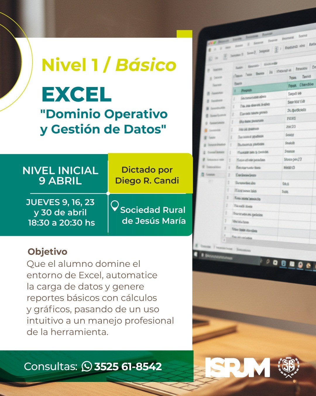 Sociedad Rural: APRENDÉ EXCEL NIVEL BÁSICO