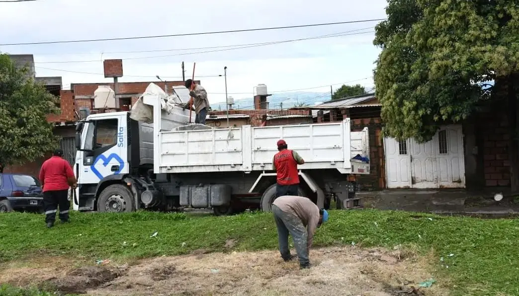 Retiraron una pileta abandonada del barrio El Círculo 1