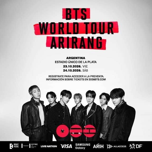 Anunciaron los precios para los shows de BTS en Argentina