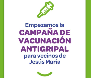 Jesús María: comienza la campaña de vacunación antigripal