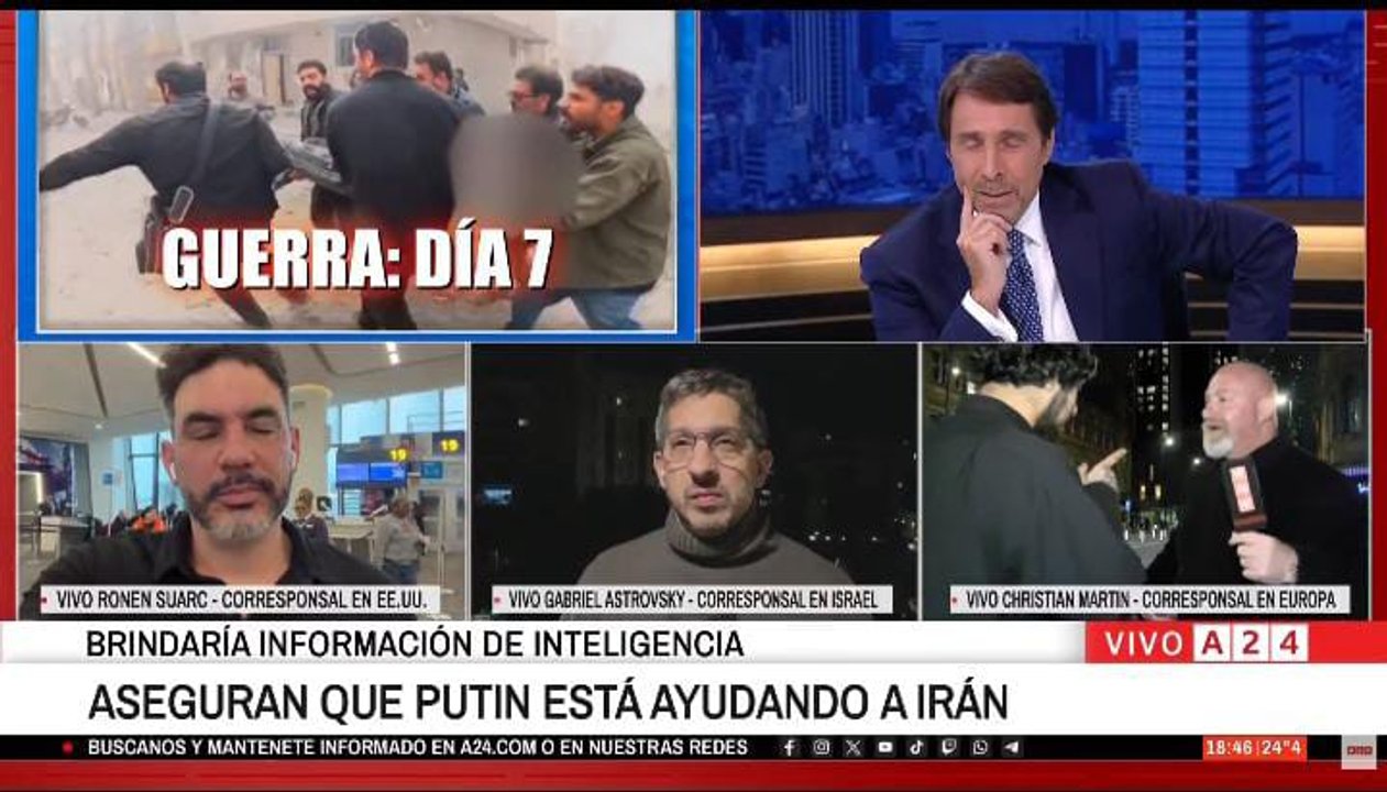 Un un confuso episodio increparon a Christian Martin en plena transmisión y en A24 se vivió un momento de extrema tensión