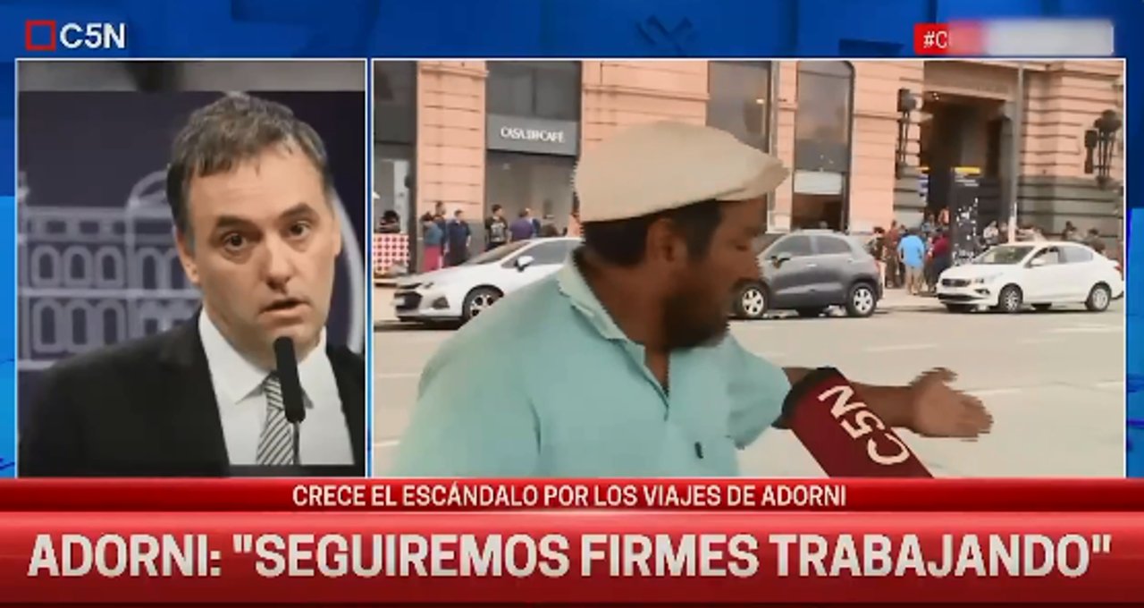 Trabajador explotó contra Adorni: “Este salame dice que se está deslomando, vive en Narnia”