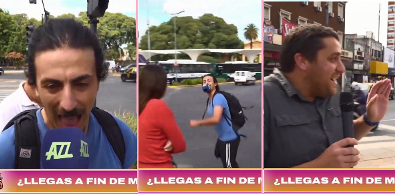 ¿Era un therian? Lo entrevistaron en la calle pero en vez de responder, mordió el filtro del micrófono y se lo llevó en la boca
