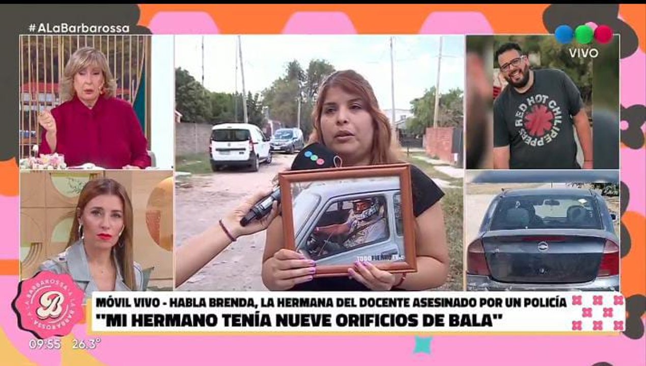 Indignante y vomitivo: polémica por la pregunta de Mariana Brey a la hermana del docente asesinado por un policía