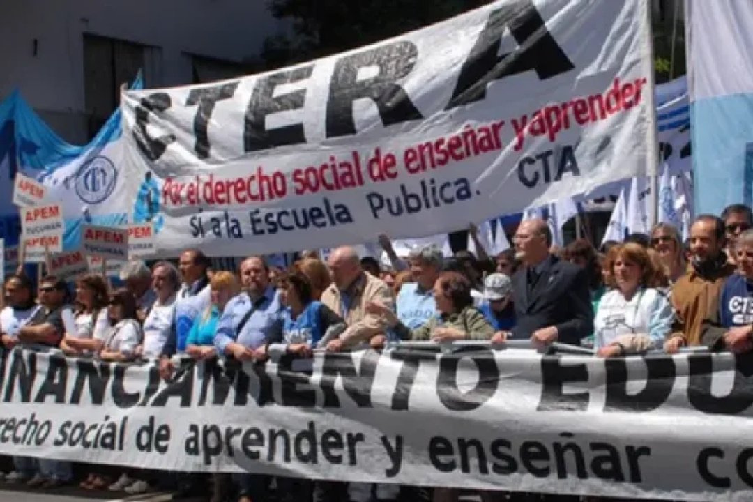 CTERA ratifica el paro docente de mañana y repudia la reforma laboral