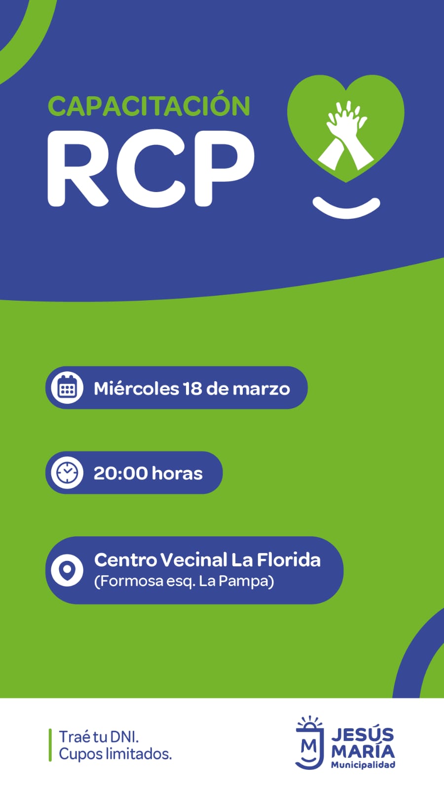 Jesús María: nueva capacitación en RCP