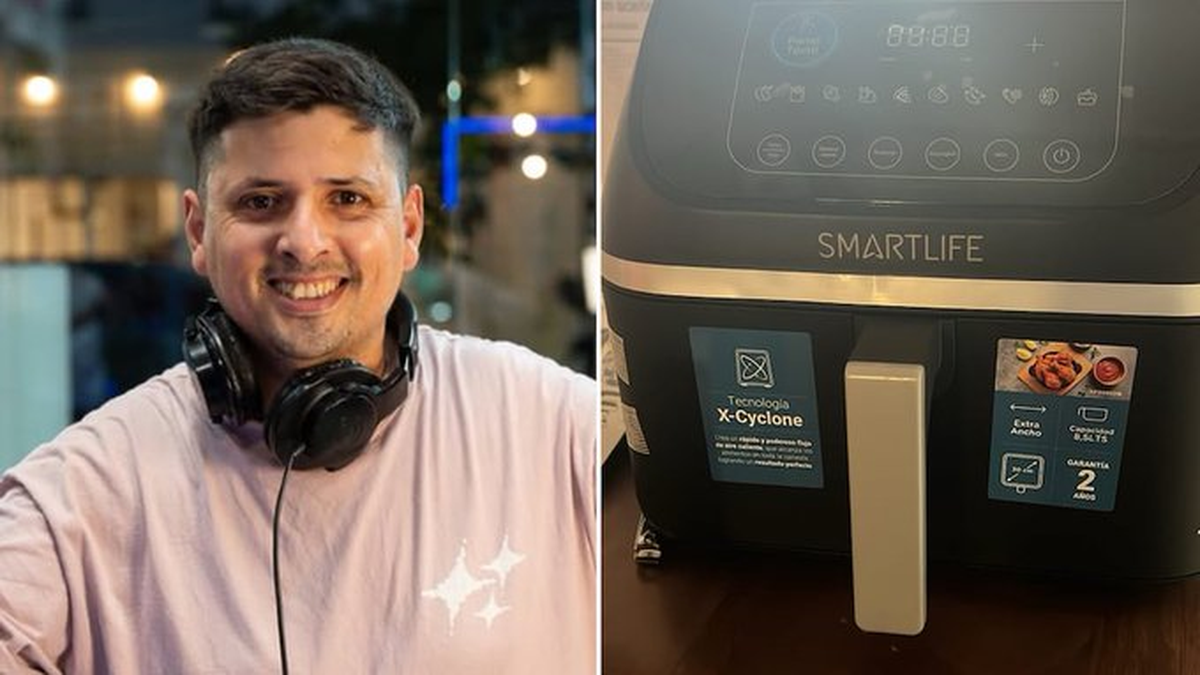 Viral: compró una fredidora de aire, la estrenó sin leer el manual y cometió un error garrafal