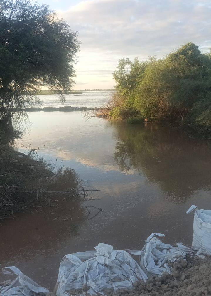 Las obras resistieron el embate de las aguas del Pilcomayo
