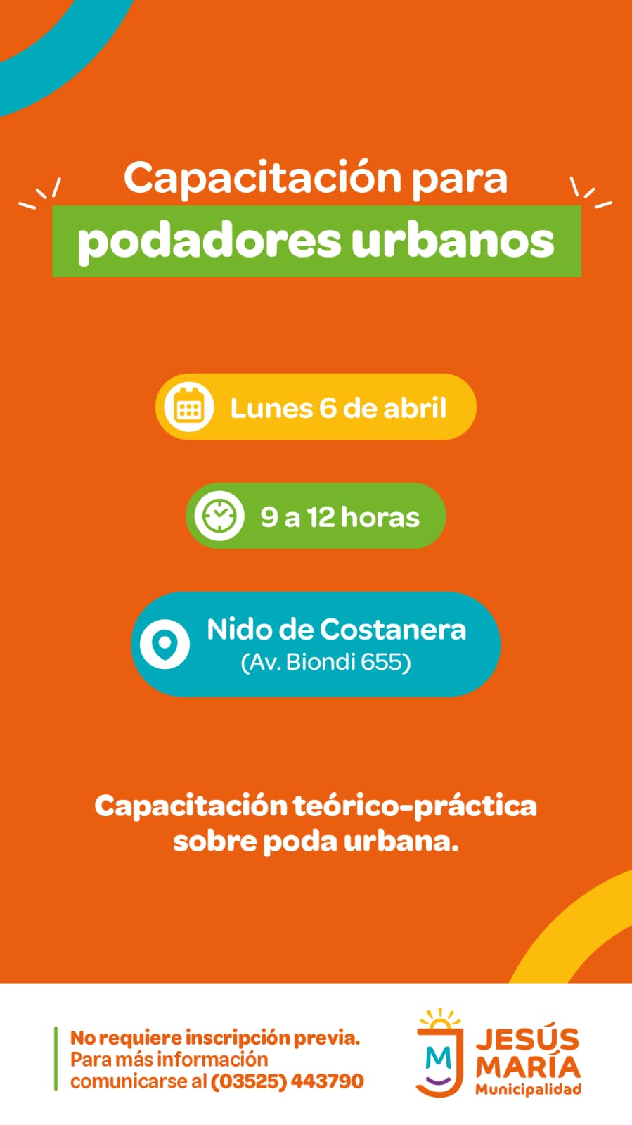 Jesús María creará un registro oficial y capacitará a podadores urbanos