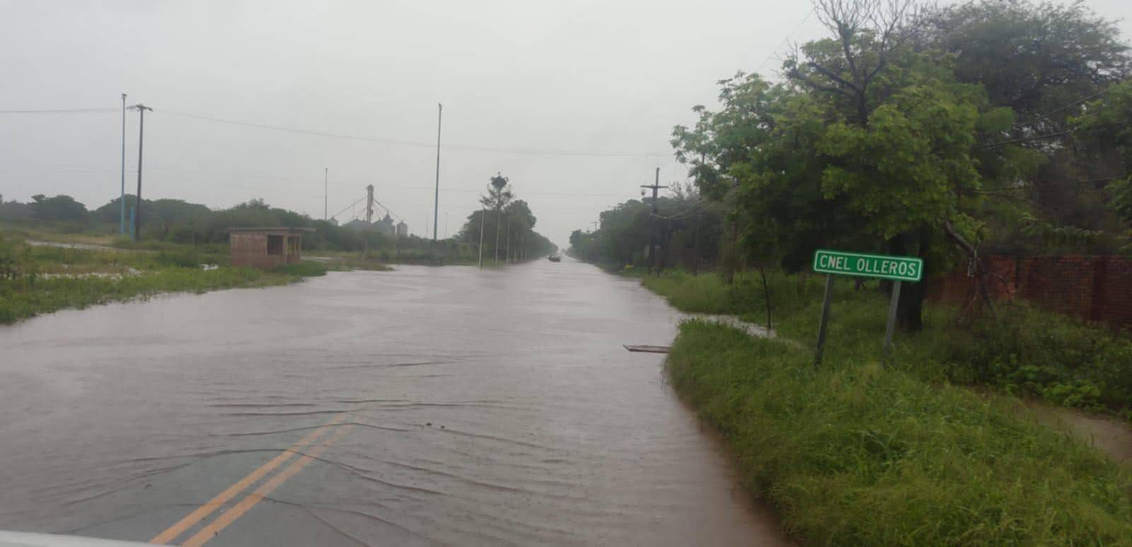 Tramos anegados en la ruta nacional 16: advierten sobre sectores con agua en la calzada
