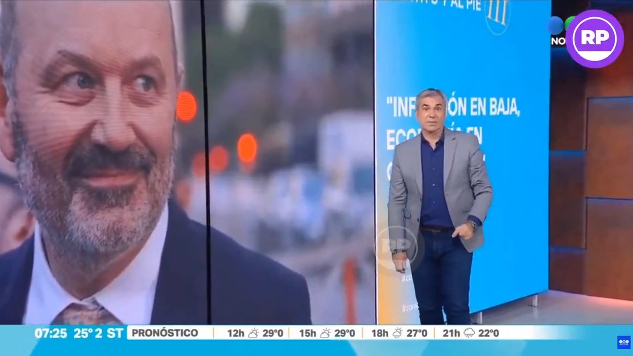 En el noticiero de Telefe destrozaron a Sturzenegger por el dato de pobreza: “No hay índice que coincida con lo que ves en tu barrio"