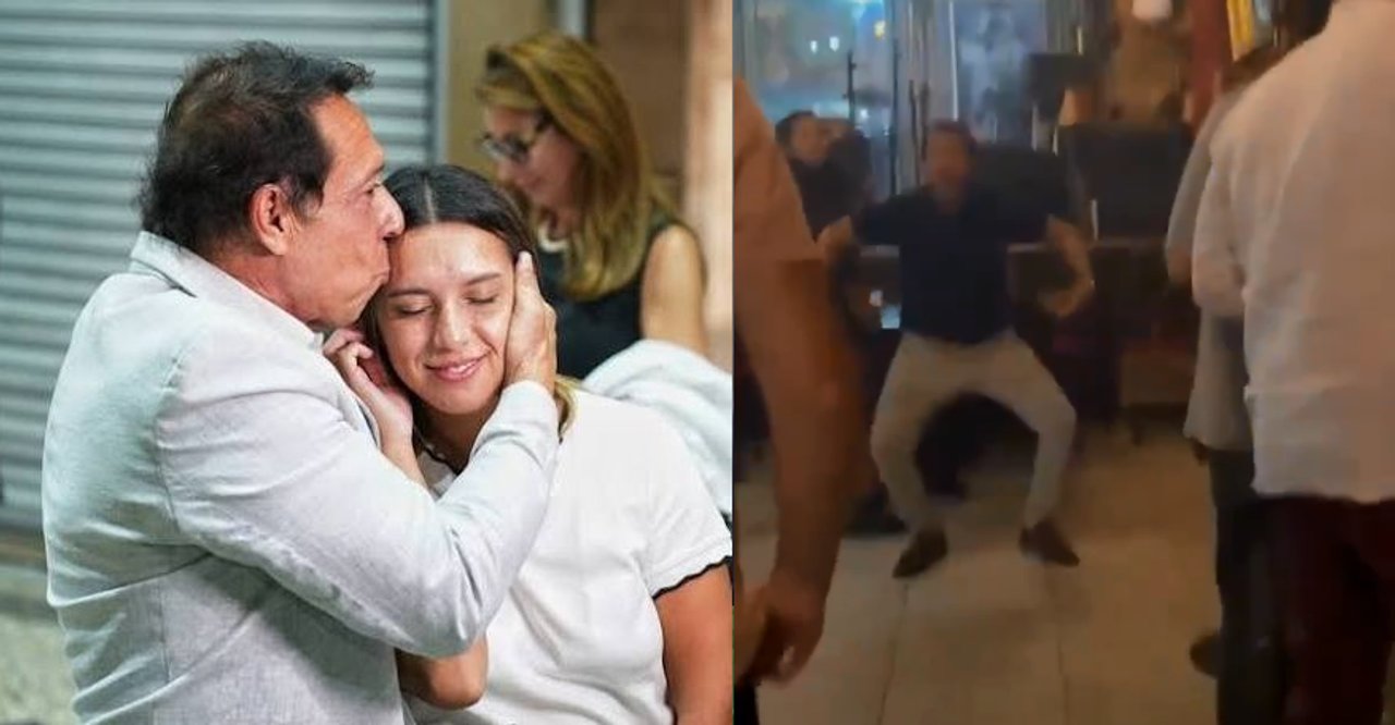 El padre de Agostina Páez dijo que el video donde se lo ve haciendo gestos racistas es "trucado"