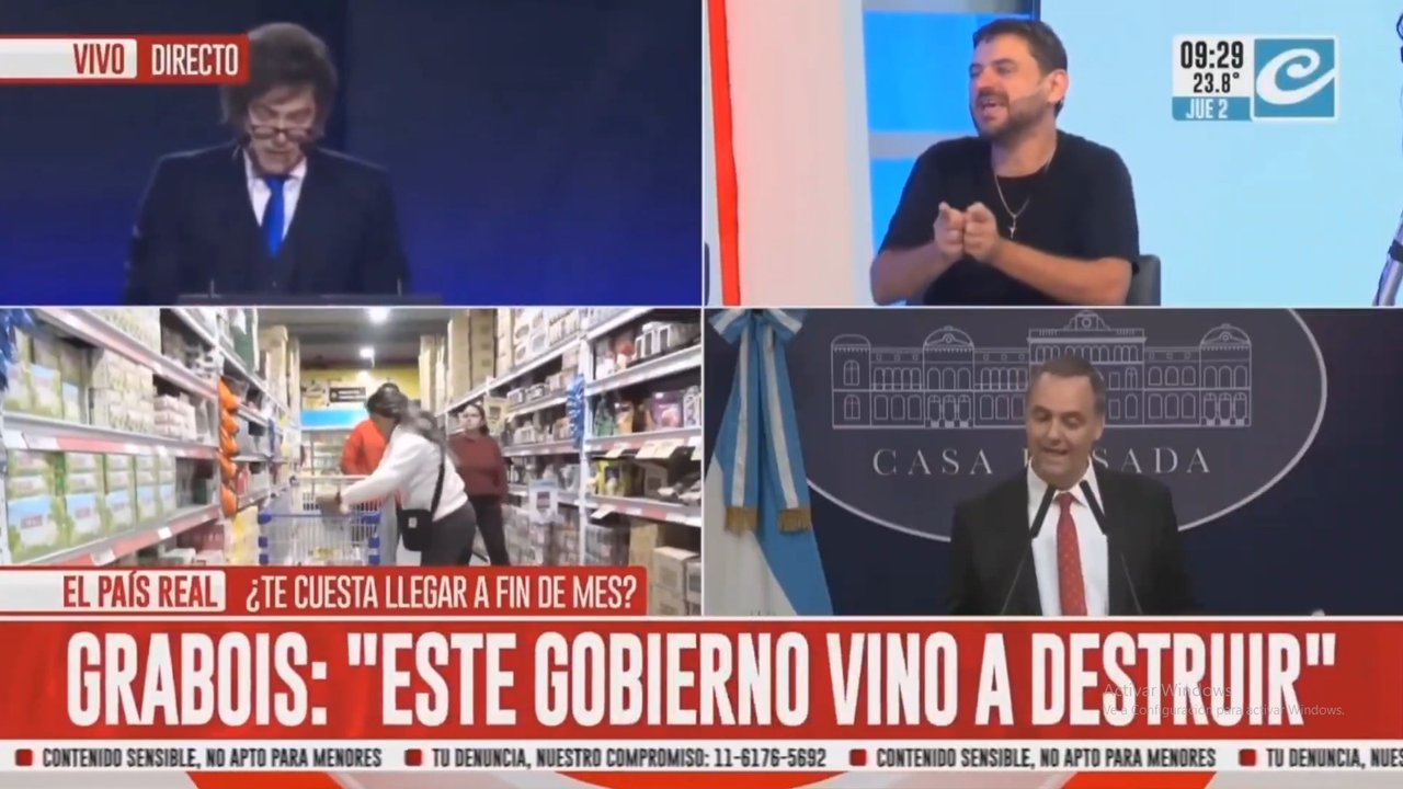 Grabois: “A este Gobierno lo financió el narcotráfico y se hicieron millonarios muy rápido, son corruptos, imbéciles y sádicos”